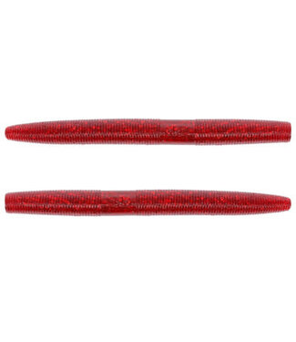 GARY YAMAMOTO CUSTOM BAITS GARY YAMAMOTO SENKO 4" RED W/LG RED FLAKE 10pk