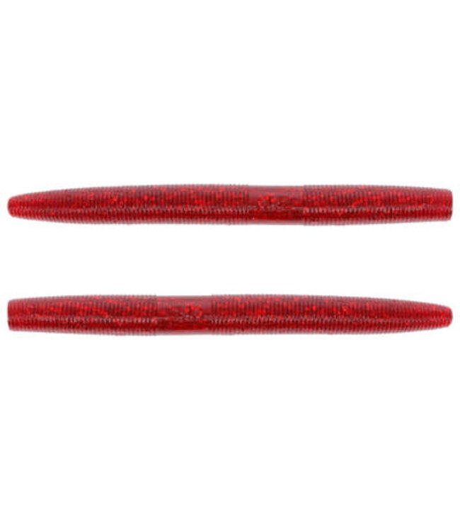 GARY YAMAMOTO CUSTOM BAITS YAMAMOTO 4" SENKO RED W/LG RED FLAKE 10pk