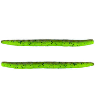 GARY YAMAMOTO CUSTOM BAITS YAMAMOTO 5" SENKO CHARTREUSE PUMPKIN WBLACK FLAKE 10pk