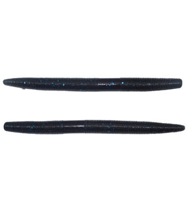 GARY YAMAMOTO CUSTOM BAITS GARY YAMAMOTO SENKO 4" BLACK W/LG BLUE 10pk