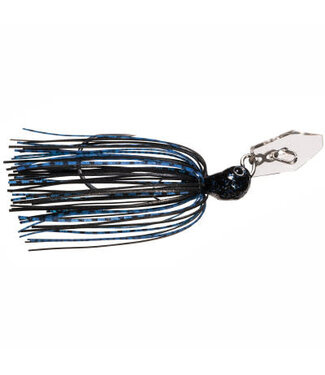 Z-MAN FISHING PRODUCTS INC. Z-MAN CHATTERBAIT JACK HAMMER STEALTH BLADE 3/8oz BLACK/BLUE