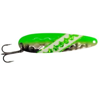 Northeast Troller NORTHEAST TROLLER TROLLING SPOON 3.75" LIME ICE GLOW