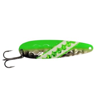 Northeast Troller NORTHEAST TROLLER TROLLING SPOON 4.5" LIME ICE GLOW