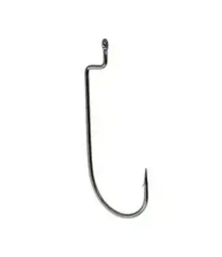 Gamakatsu Gamakatsu Worm Offset Black Size 2/0 6pk