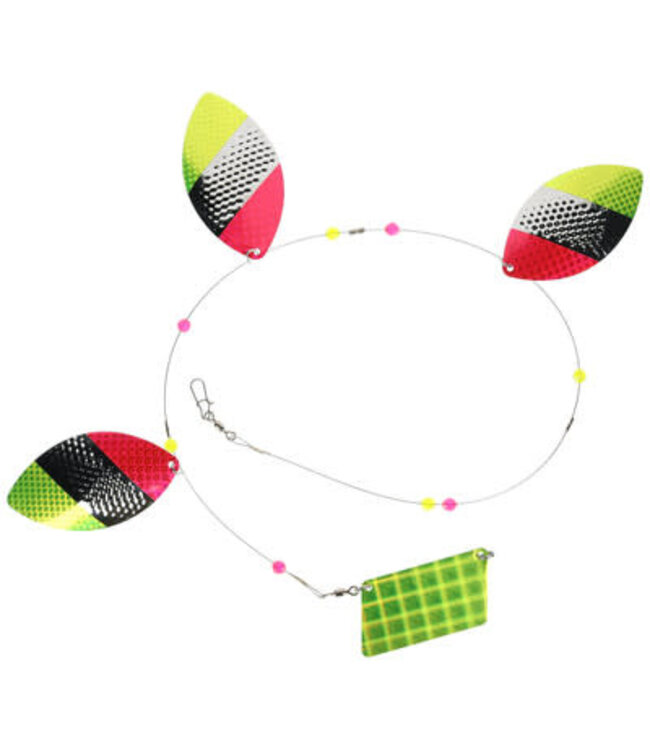 HAMMERHEAD TACKLE HAMMERHEAD COWBELLS 5/0  5.25" -  UV CRYSTALLINA WATERMELON  FL535