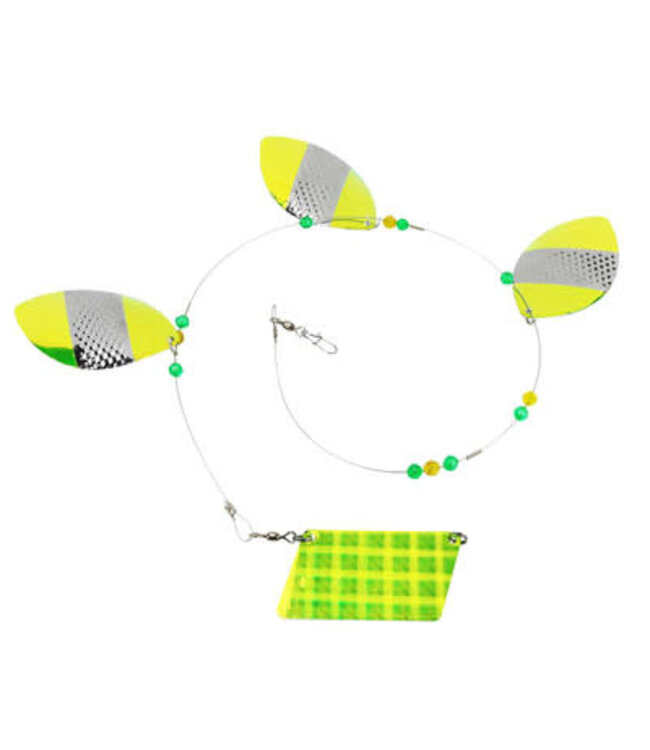 HAMMERHEAD TACKLE HAMMERHEAD COWBELLS 5/0  5.25" -  UV LAKE TROUT KILLER  FL574