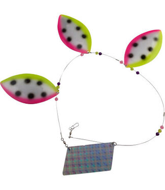 HAMMERHEAD TACKLE HAMMERHEAD COWBELLS 5/0 5.25" - Crystallina Seeded Watermelon AL5235