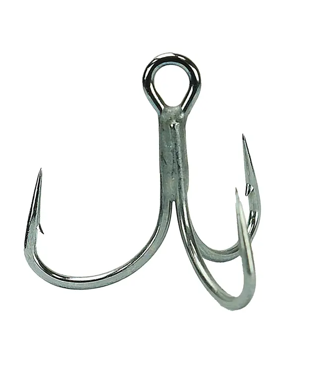 Mustad MUSTAD ITG76AP-TS IN-LINE TRIP GRIP ALPHA SHARP TREBLE HOOK SZ 1 6PK