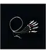 Mustad Mustad Piscator Bait Rig, Glow Beads, White/Fl. Red sz6
