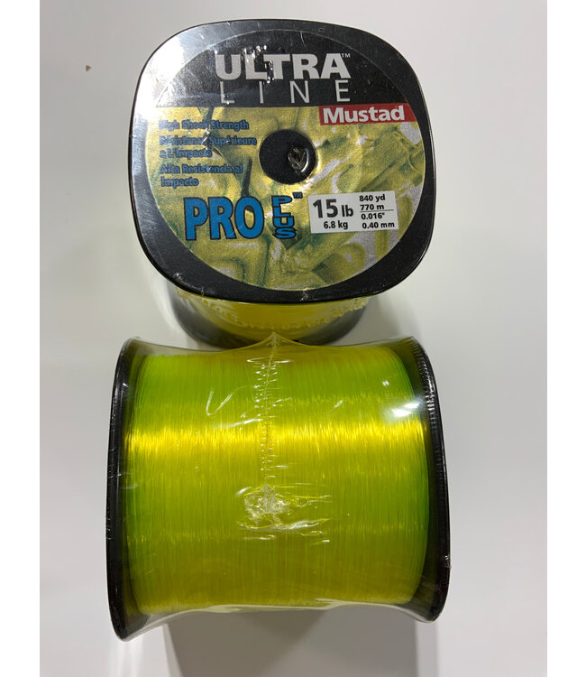 Mustad MUSTAD ULTRA LINE PRO PLUS 15LB. 840YD. NEON YELLOW