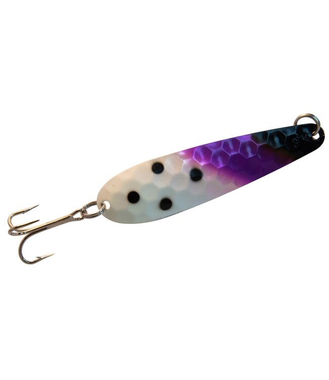 NORTHERN KING LURES NORTHERN KING LURES - 28 TROLLING SPOON - 3.75" - PURPLE DALMATION