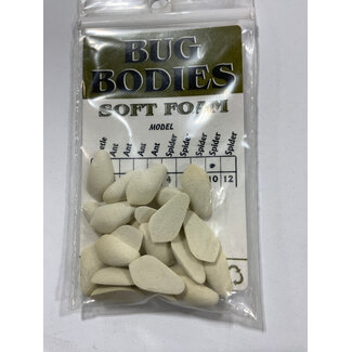 Wapsi FOAM BUG BODIES, #10 SPIDER, WHITE B10S001