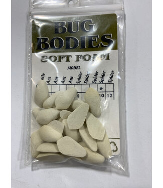 Wapsi FOAM BUG BODIES, #10 SPIDER, WHITE B10S001