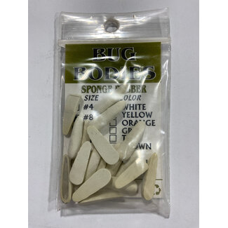 Wapsi FOAM BUG BODIES, #8 ANT, WHITE B08A001
