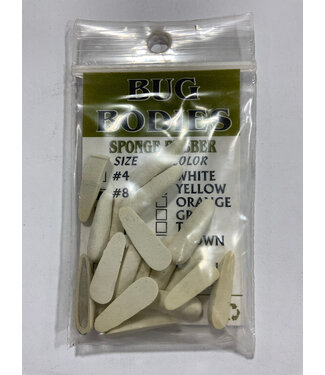 Wapsi FOAM BUG BODIES, #8 ANT, WHITE B08A001