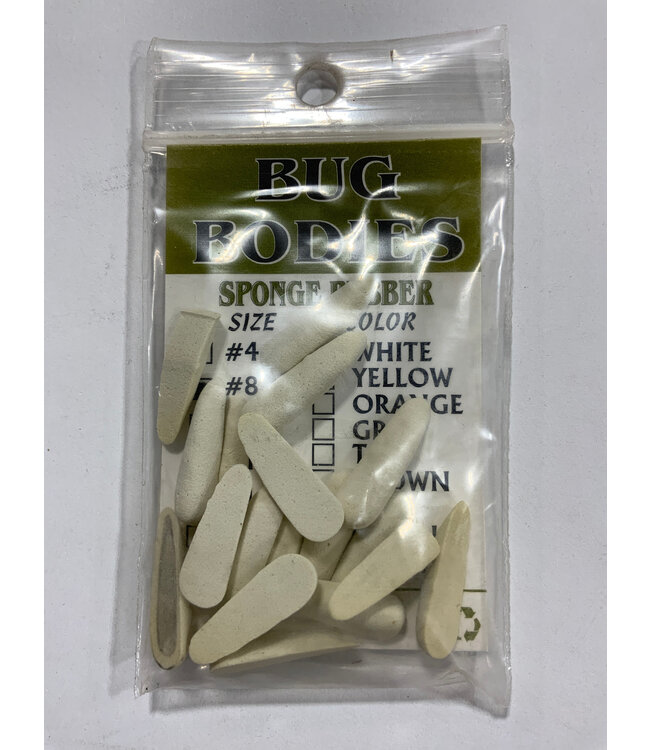 Wapsi FOAM BUG BODIES, #8 ANT, WHITE B08A001