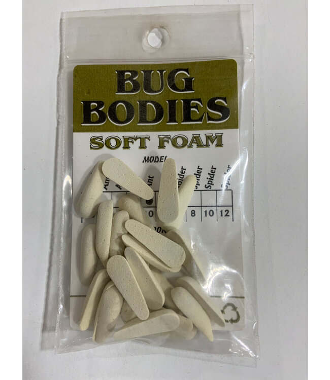 Wapsi FOAM BUG BODIES, #10 ANT, WHITE B10A001