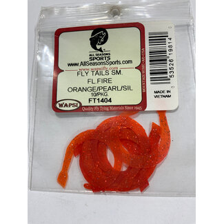 Wapsi FLY TAILS SM. FL.FIRE ORANGE/PEARL/SIL FT1404