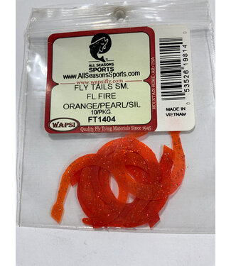 Wapsi FLY TAILS SM. FL.FIRE ORANGE/PEARL/SIL FT1404