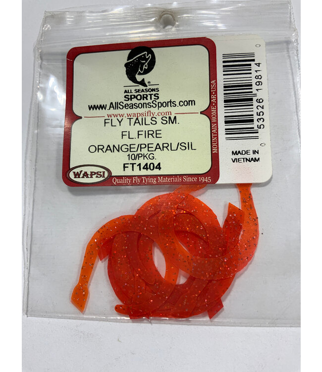 Wapsi FLY TAILS SM. FL.FIRE ORANGE/PEARL/SIL FT1404