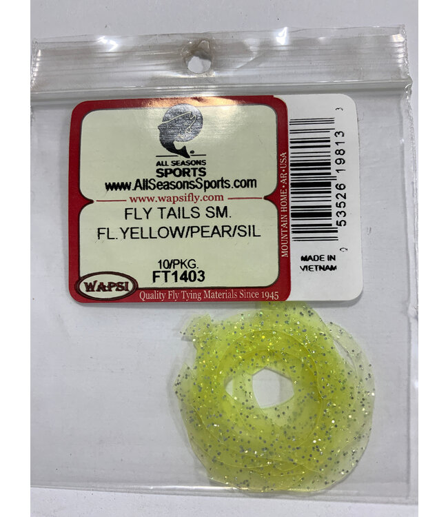 Wapsi FLY TAILS SM. FL.YELLOW/PEAR/SIL FT1403