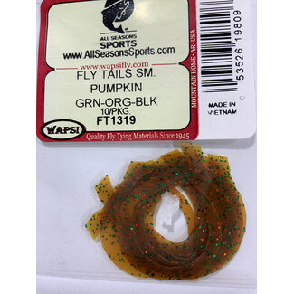 Wapsi FLY TAILS SM. PUMPKIN GRN-ORG-BLK FT1319