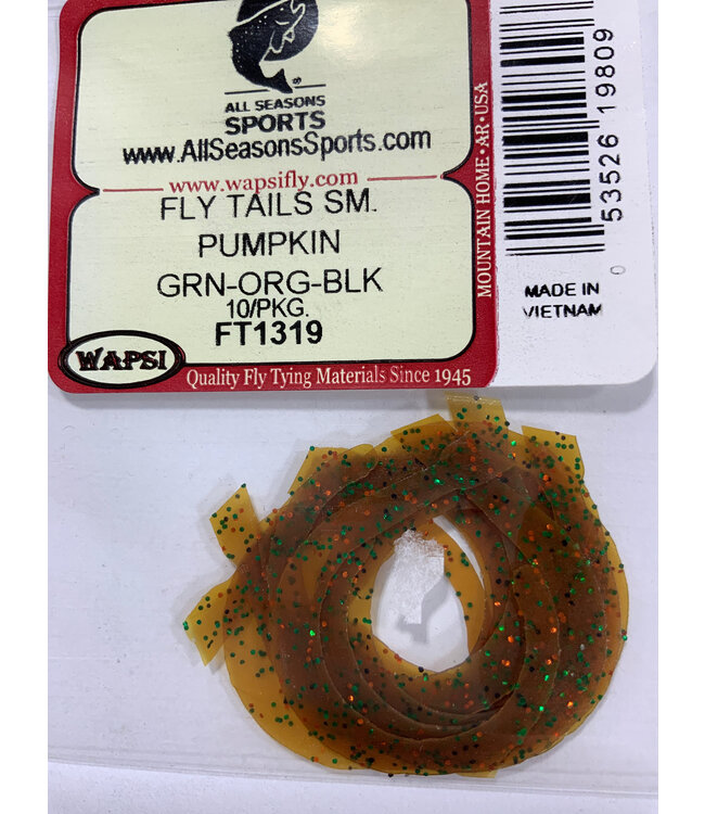 Wapsi FLY TAILS SM. PUMPKIN GRN-ORG-BLK FT1319