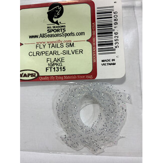 Wapsi FLY TAILS SM. CLR/PEARL-SILVER FLAKE FT1315