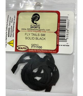 Wapsi FLY TAILS SM. SOLID.BLACK FT1100
