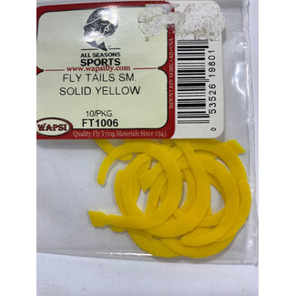 Wapsi FLY TAILS SM. SOLID.YELLOW FT1006