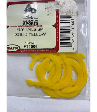 Wapsi FLY TAILS SM. SOLID.YELLOW FT1006