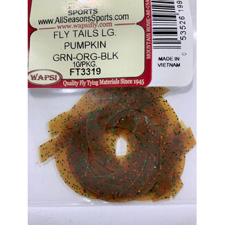 Wapsi FLY TAILS LG. PUMPKIN GRN-ORG-BLK FT3319