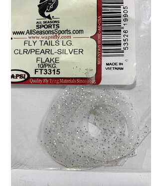 Wapsi FLY TAILS LG. CLR/PEARL-SILVER FLAKE FT3315