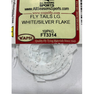 Wapsi FLY TAILS LG. WHITE/SILVER FLAKE FT3314