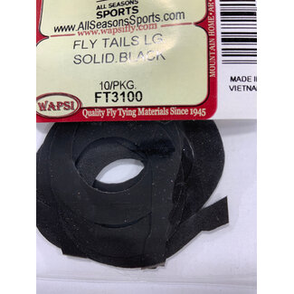 Wapsi FLY TAILS LG. SOLID.BLACK FT3100