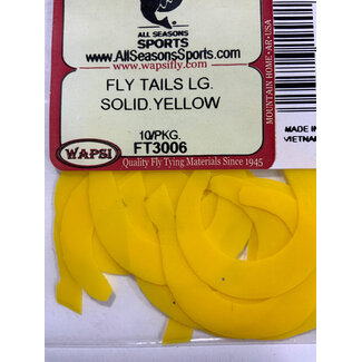 Wapsi FLY TAILS LG. SOLID.YELLOW FT3006