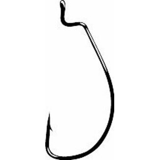 Spro Corp. GAMAKATSU SZ-3/0 EXTRA WIDE GAP BLACK WORM HOOK 5/PK
