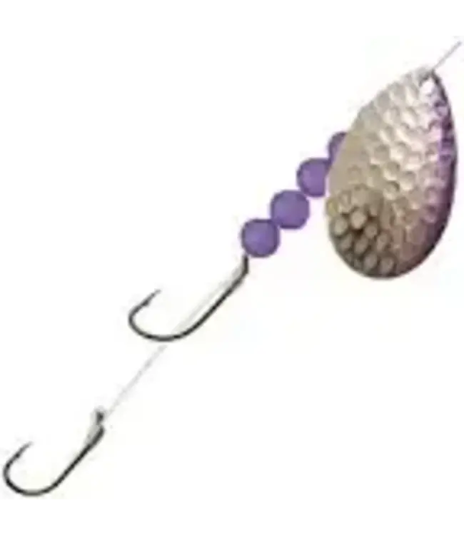 NORTHLAND FISHING TACKLE (WSR5-HNP) NORTHLAND WALLEYE CRAWLER HAULER HAMMERED NICKEL PURPLE