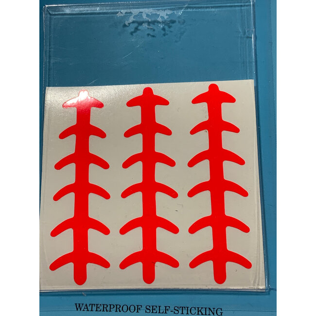 3" LADDERBACK 6PK RED VINYL #405