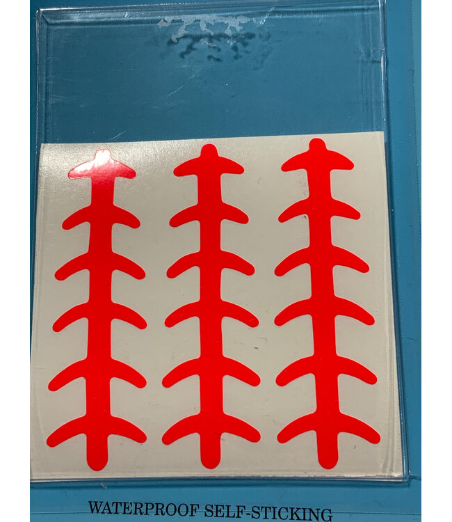 WTP INC. 3" LADDERBACK 6PK RED VINYL #405