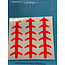 3" LADDERBACK 6PK RED VINYL #405