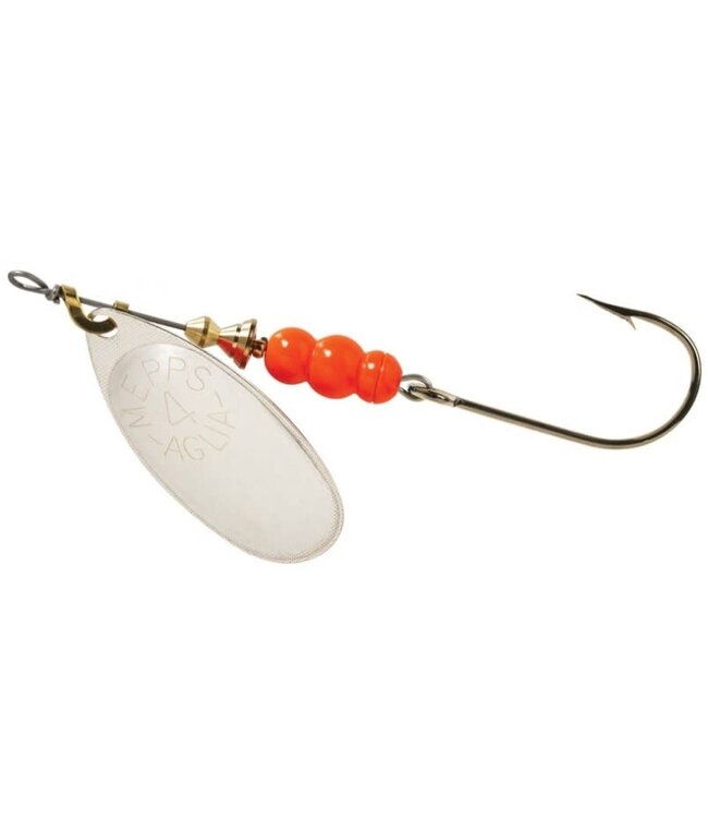 SHELDONS (MEPPS) (TSB4PR O-S) MEPPS AGLIA 1/3 OZ ORANGE / SILVER (SALMON RIVER LEGAL SINGLE)
