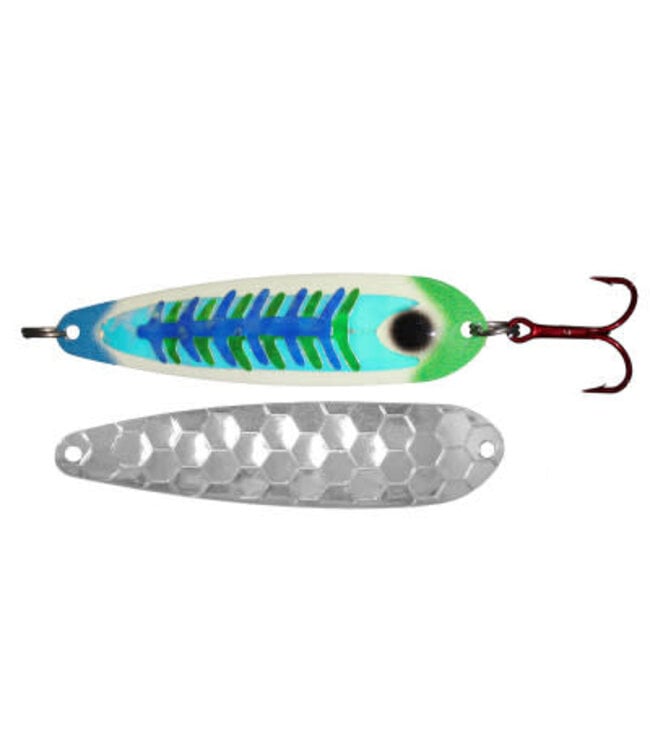 DREAMWEAVER LURE COMPANY (DW1968) DREAMWEAVER SUPER SLIM SPOON SUPER GLOW A-BOMB