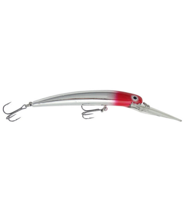 BAY RAT LURES LONG EXTRA DEEP 5-1/2" 20-25' DEPTH 1/2 OZ RED HEAD CHROME LXD