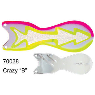DREAMWEAVER LURE COMPANY DREAMWEAVER SPIN DOCTOR FLASHER 8" CRAZY "B" (SD70938-8)