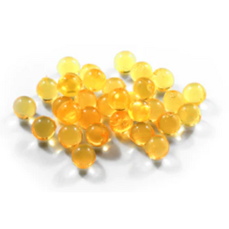 CLEARDRIFT CLEARDRIFT SOFT BEADS - CLEAR - 8MM - 40PK - NATURAL ORANGE