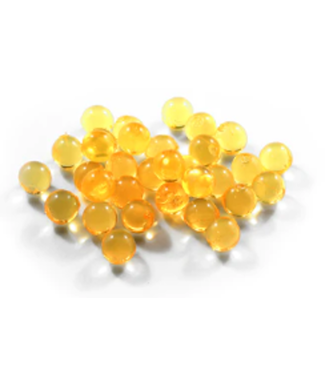 CLEARDRIFT CLEARDRIFT SOFT BEADS - CLEAR - 8MM - 40PK - NATURAL ORANGE