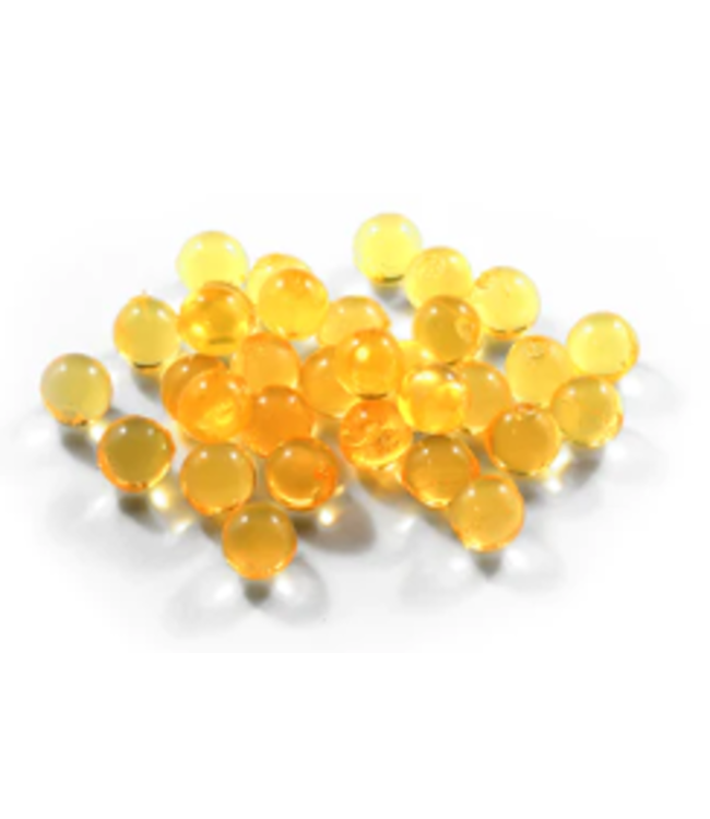 CLEARDRIFT CLEARDRIFT SOFT BEADS - CLEAR - 8MM - 40PK - NATURAL ORANGE