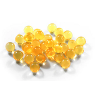 CLEARDRIFT CLEARDRIFT SOFT BEADS - CLEAR - 10MM - 30PK - NATURAL ORANGE