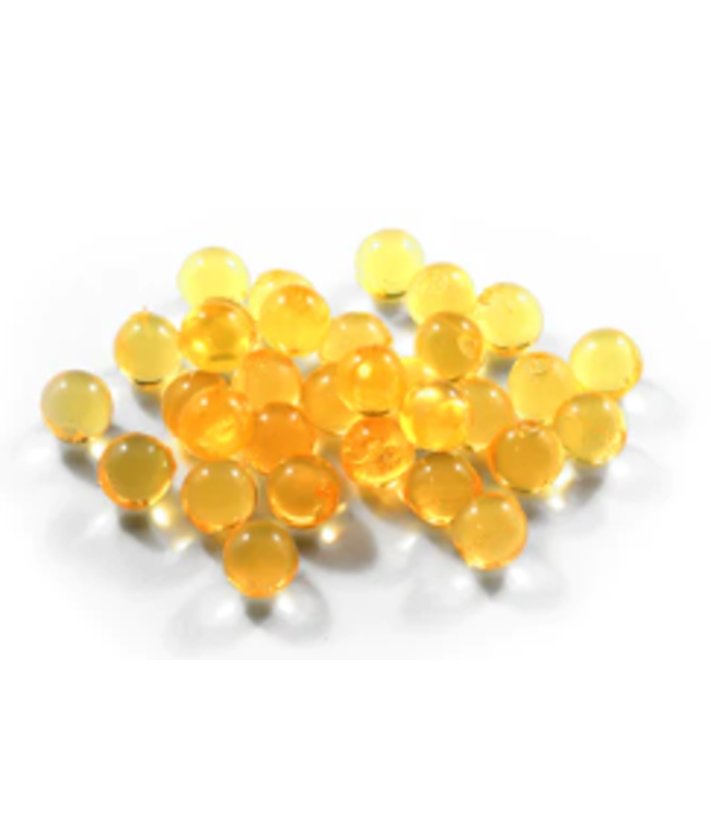 CLEARDRIFT CLEARDRIFT SOFT BEADS - CLEAR - 10MM - 30PK - NATURAL ORANGE